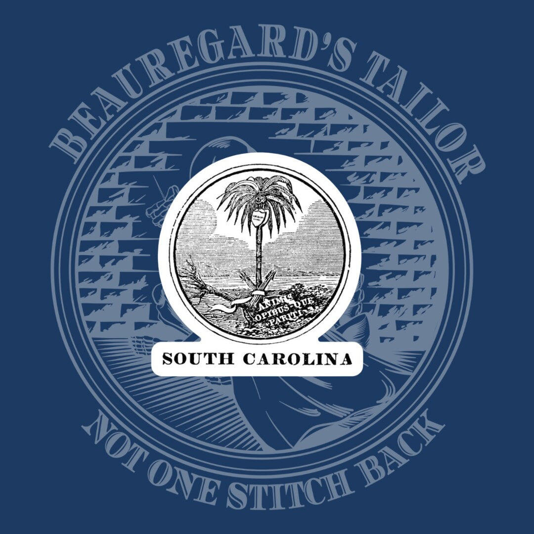 South Carolina Palmetto Republic State Seal Sticker Set
