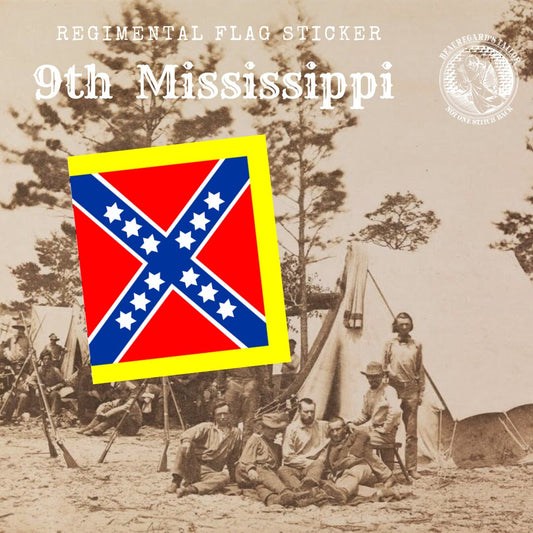 9th Mississippi Regimental Colors Stickers